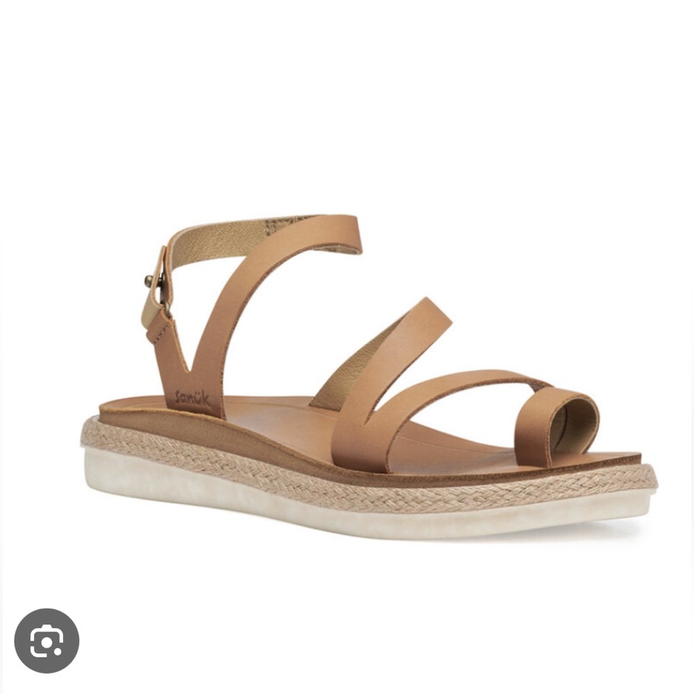 Women’s Sanuk Vazon Sustainasole strappy tan sandals size 6 - Picture 5 of 5